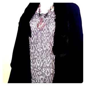 H&M black/white knit dress